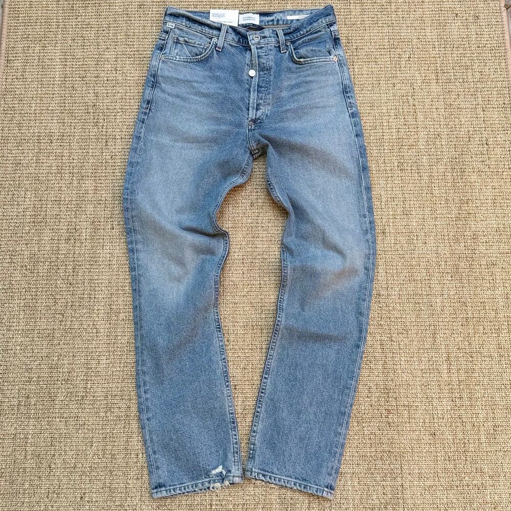 💙 Citizens of Humanity Charlotte High Rise Straight Jeans |  26 | Light Wash